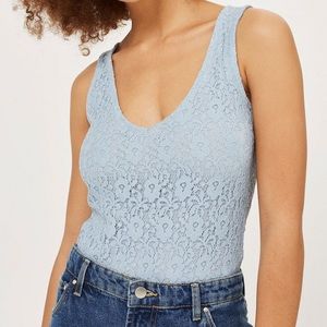 Topshop Lace Up Back Bodysuit